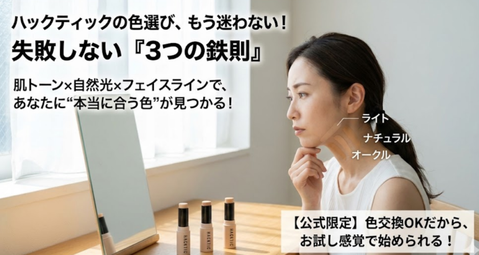 ハックティックの色選び完全ガイド｜失敗しない3色の見極め方